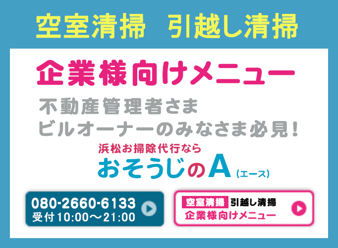 浜松空室引越し掃除